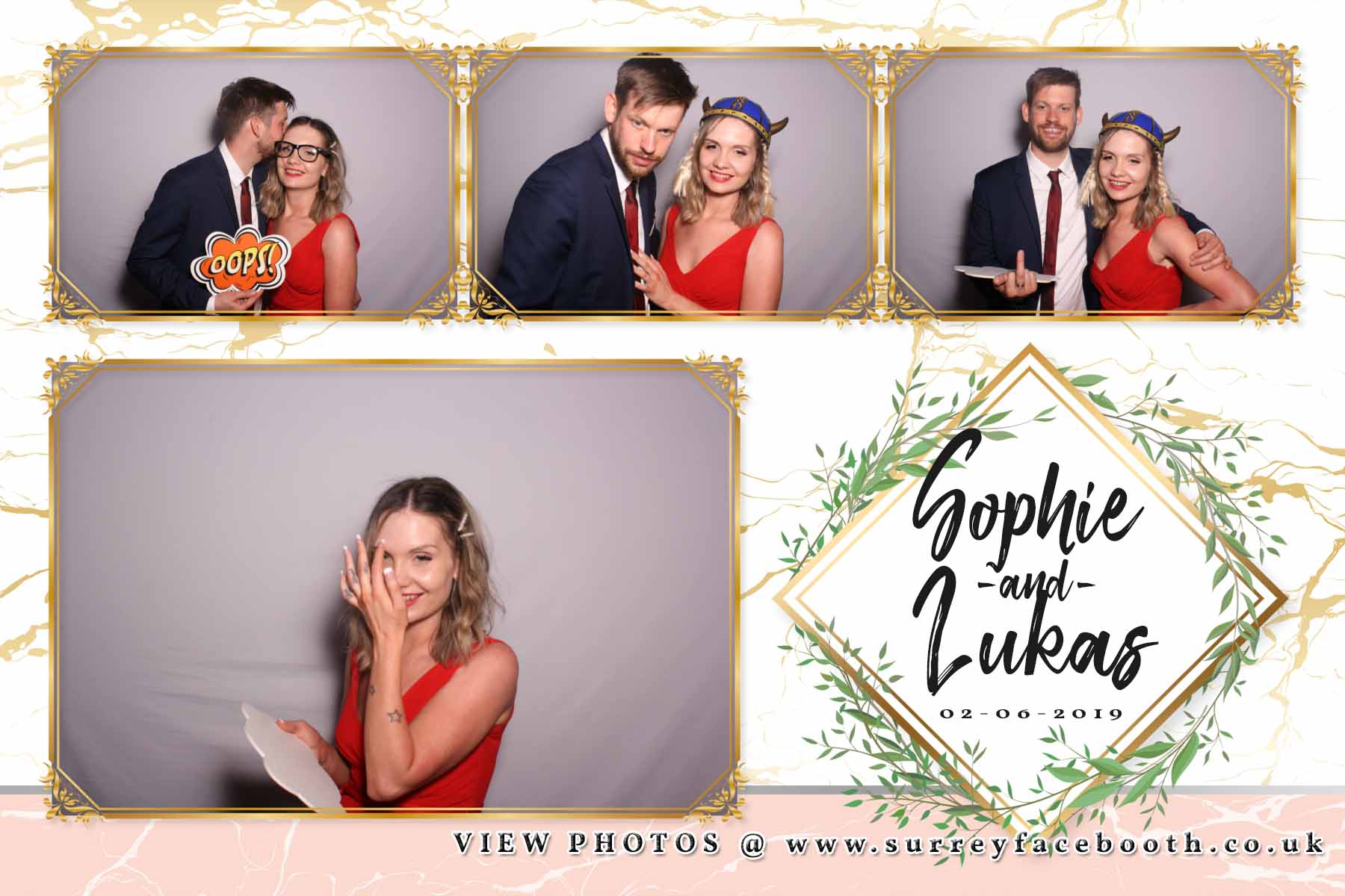 Sophie & Lukas' Wedding | View more photos from the event at galleries.surreyfacebooth.co.uk/u/Surrey-FaceBooth/Sophie-Lukas-Wedding